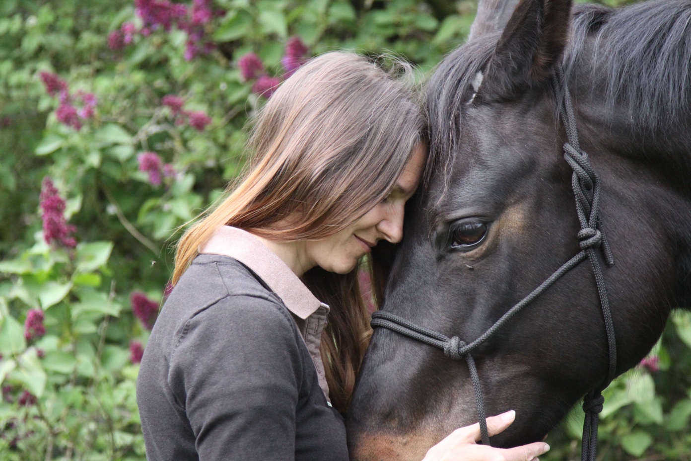 Nadine Plaumann mit Pferd